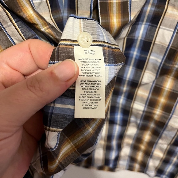 Perry Ellis SlimFit 100% Cotton Shirt Size Large - Picture 6 of 6